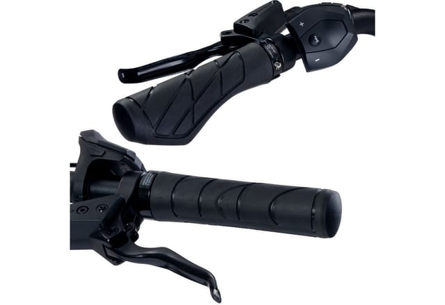 Diedrich Filmer GmbH Fahrradlenkergriff Fahrrad-Griffe Ergonomisch Gummi Schraubgriffe (2x Lenkergriffe, 2-St., Set), Set 135mm Lenker-Griffe Ergo Antirutsch Lenkergriffe Fahrradgriffe