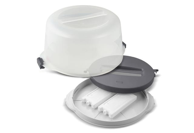 Dr. Oetker Küchenhelfer Kuchentransportbox mit Kühlakkus und Deckel BUNDLE, (3-tlg)