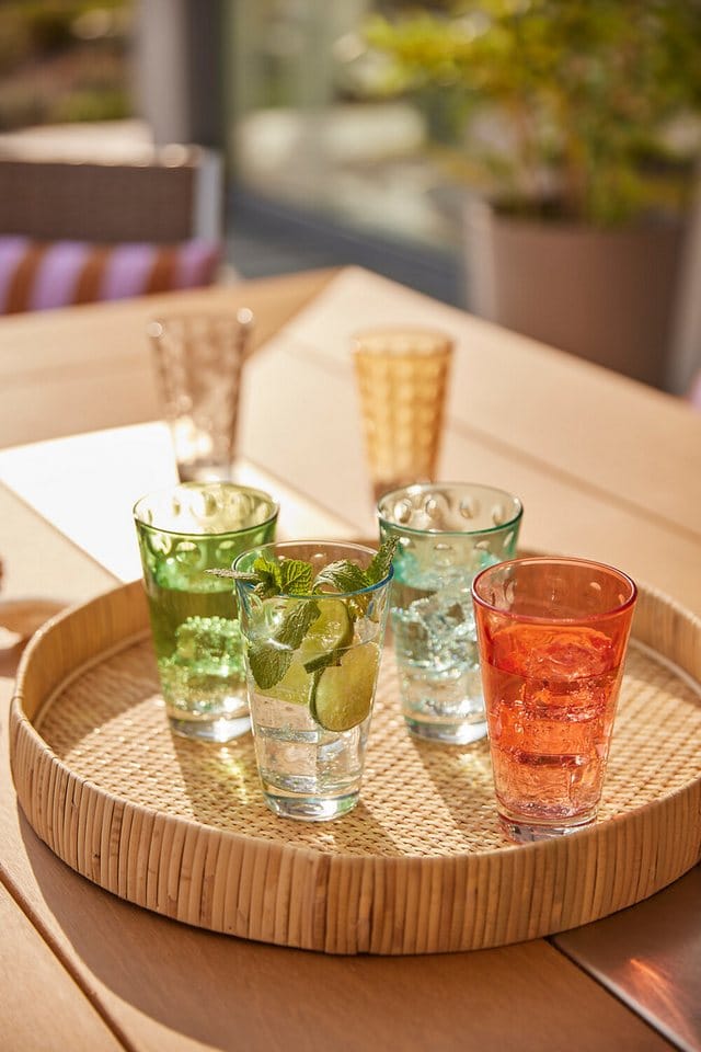 LEONARDO Glas Optic Trinkgläser 300 ml 6er Set, 6-tlg., Glas