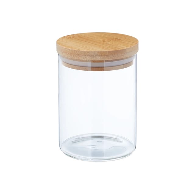 relaxdays Vorratsglas 4er Set Vorratsgläser mit Deckel 750 ml, Glas