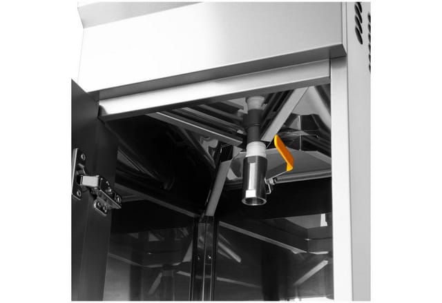 Royal Catering Fritteuse RCKF 16ESH, ELEKTRISCHE KABINETTFR, 6000 W, 16 L mit Unterschrank Edelstahl Kaltzone 400 V