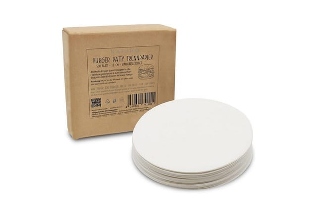 natumo Burgerpresse Burger Papier, Wachspapier