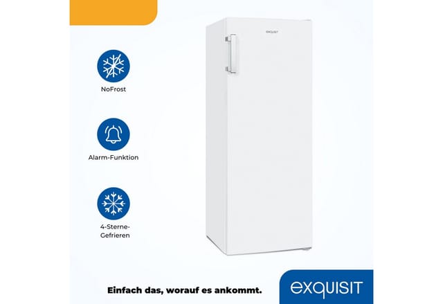 exquisit Gefrierschrank GS231-NF-H-040Cweiss