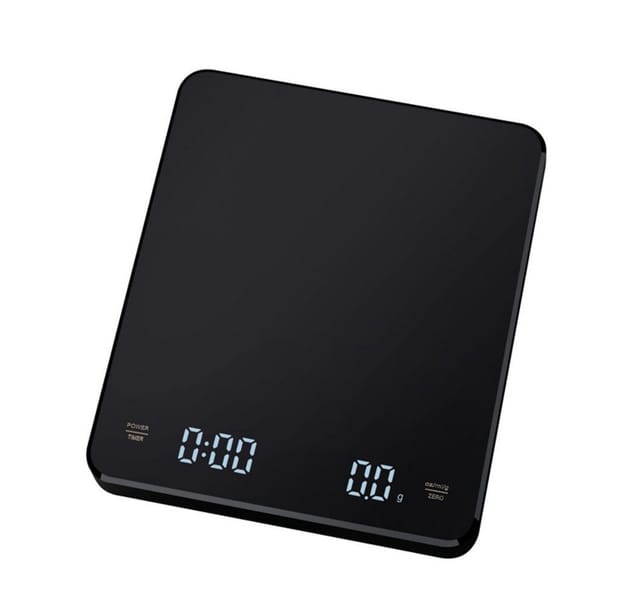 HUGERSTONE Küchenwaage 3 kg Küchenwaage Digital, Feinwaage Genauigkeit 1 Gramm, Kaffeewaage, (Packung, 1-tlg., Größe: 15x13x2,25cm), Küchenwage Mit automatischer Abschaltung, Tara-Funktion, Timer