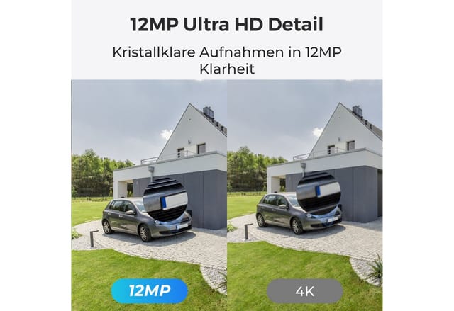 Reolink Überwachungskamera PoE 12 MP Ultra HD (Außenbereich, Innenbereich, 16-Kanal NVR mit 4TB HDD und 8 Dome Kameras, Zwei-Wege-Audio,Farb-Nachtsicht,Dauernde 24/7 Aufzeichnung)