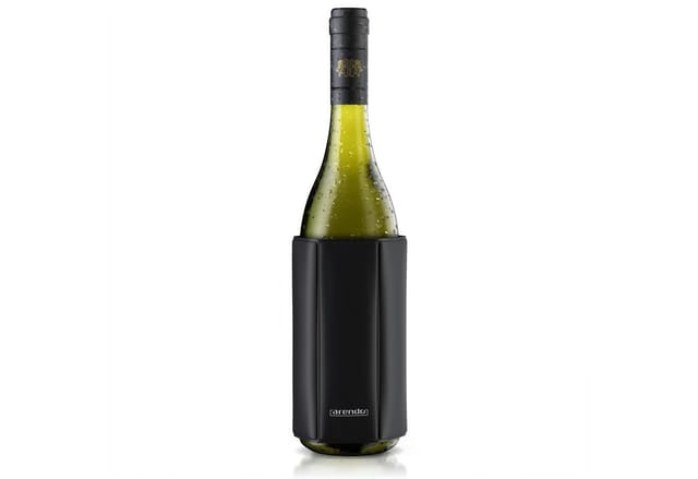 Arendo Wein- und Sektkühler Flaschenkühler Manschette, - flexibel von 7,5 bis 10 cm Flaschen Ø, ideal für unterwegs, hält bis zu 2 Stunden kühl, wasserabweisend