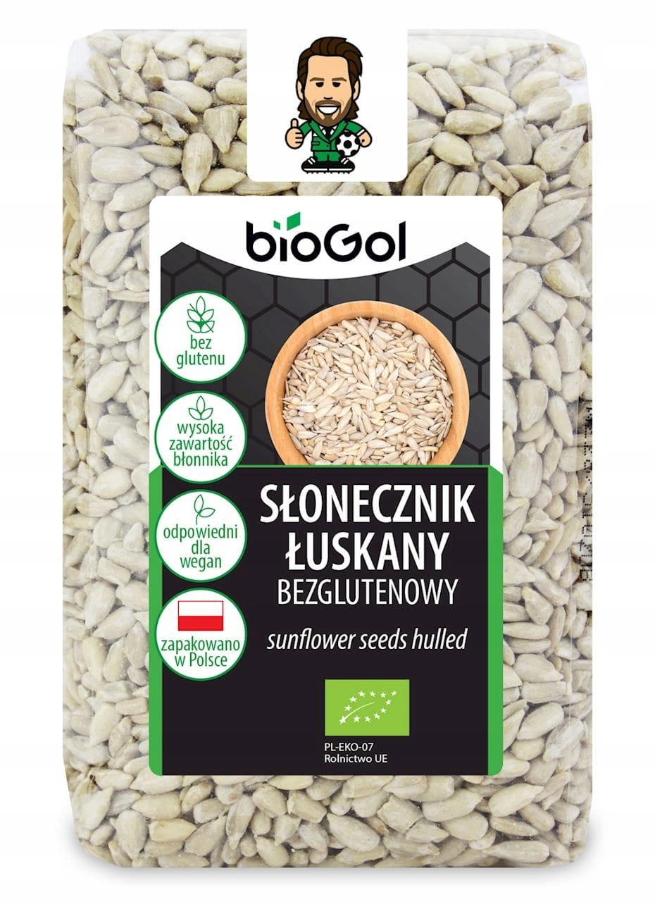 Glutenfreie, Geschälte Sonnenblumenkerne Bio 350 G - Biogol