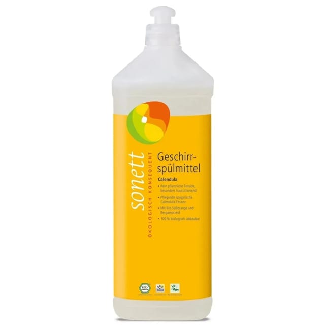 Sonett Geschirrspülmittel - Calendula Nachfüllflasche 1L Geschirrspülmittel