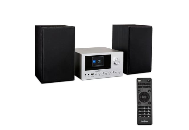 Medion® Audio-System Internet/DAB+ Micro-Audio-System MEDION® LIFE® P85003 (MD85008) (15 W, A2DP Bluetooth, Bluetooth, P85003)