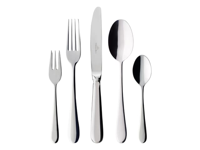 Villeroy & Boch Besteck-Set OSCAR, 30-teilig, Hochglanzpoliert, (30-tlg), 6 Personen, Edelstahl, Spülmaschinenfest