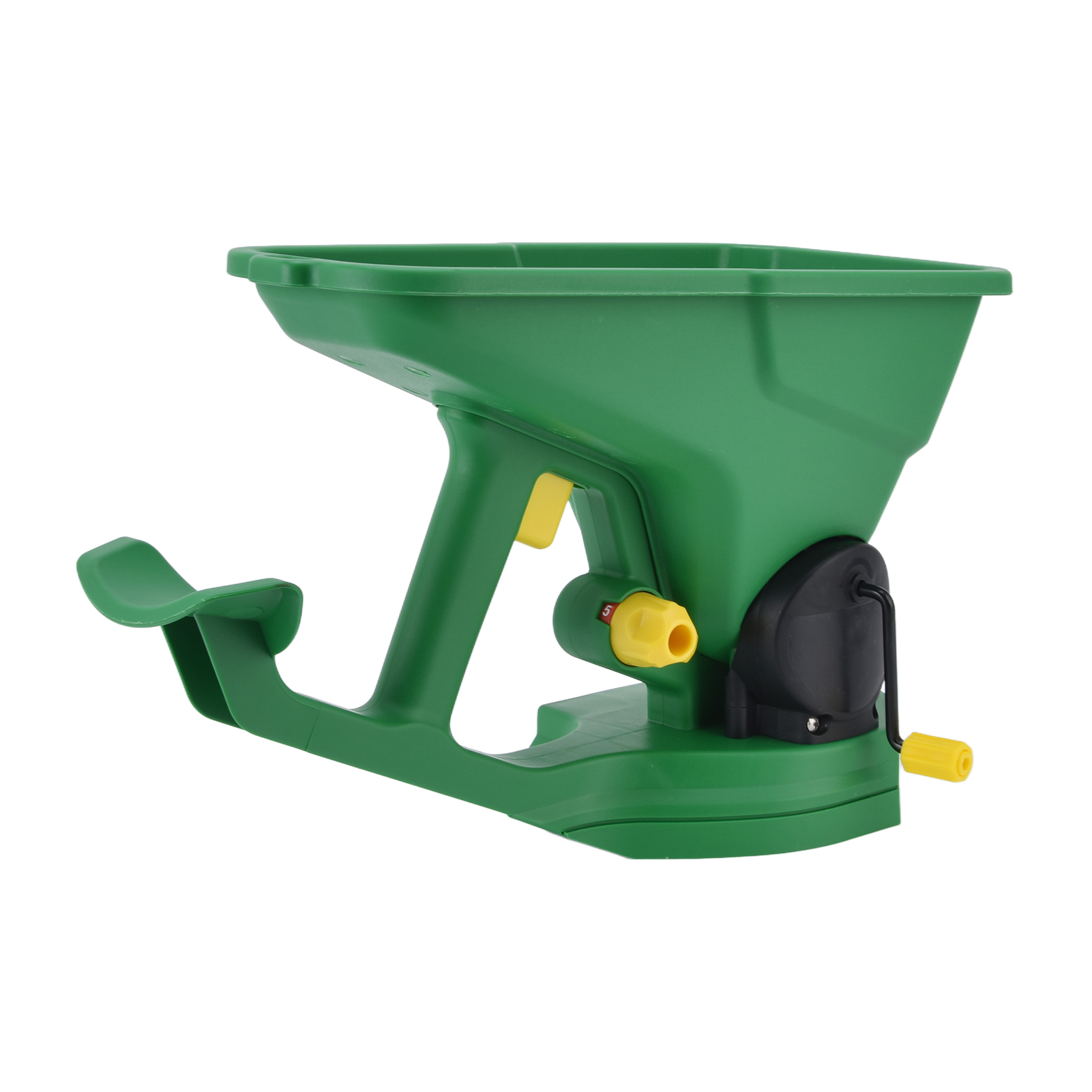 Tragbarer Saatgutstreuer Für Den Gartenbau, 1,5 L, 5 Geschwindigkeiten, Energiesparend, Tragbar Für Gärten, Rasenflächen Und Kleine Landwirtschaftliche Betriebe.