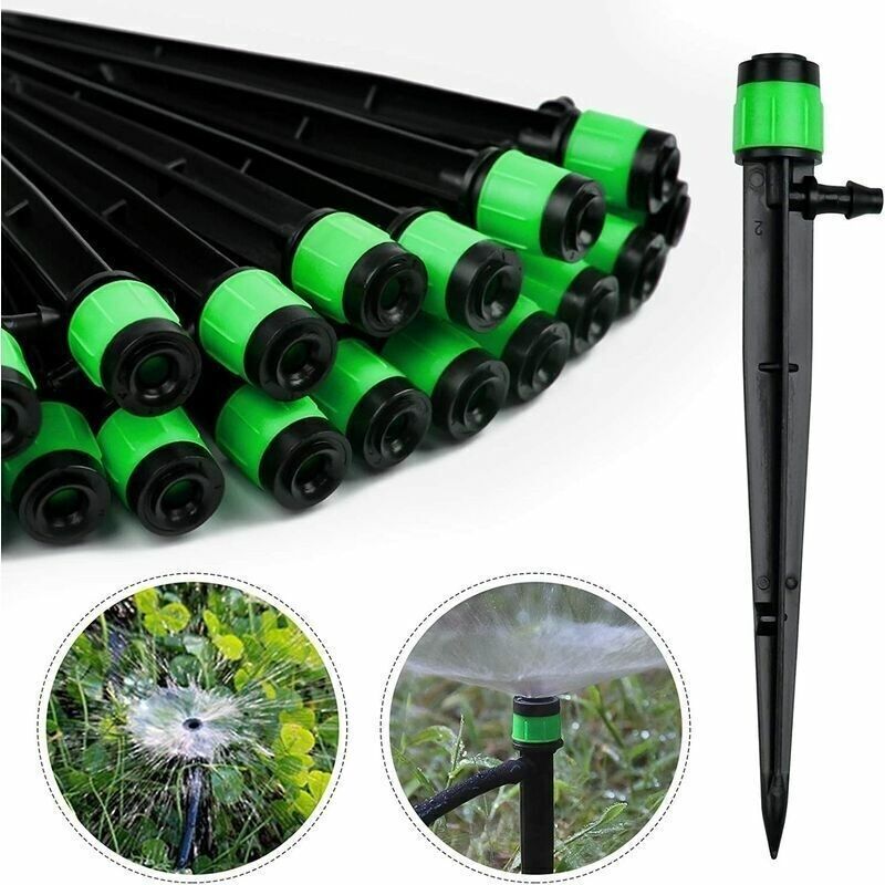 100 Stück Bewässerungstropfer. 360 Grad Verstellbare Mikro-sprinkler