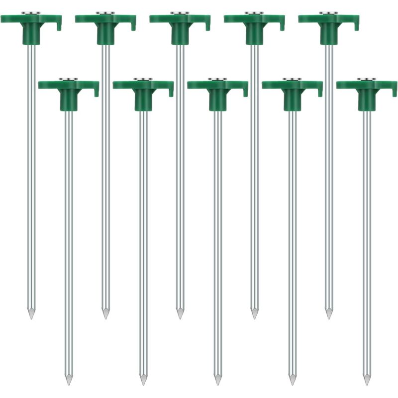 10er-pack Stabile Zelt-heringe – Sturmfeste Zelt-heringe – Stahl-zelt-heringe – Camping-heringe – Stabile Zelt-heringe Robuste Heringe Für Harte Böden Und Wald
