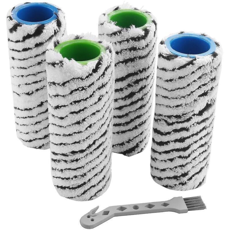 4er-set Steinwalzenbürsten Für Karcher Fc7 Fc5 – Effektive Reinigung Hartnäckiger Verschmutzungen – Breite 60 Mm – Maschinenwaschbar Bis 60 °c