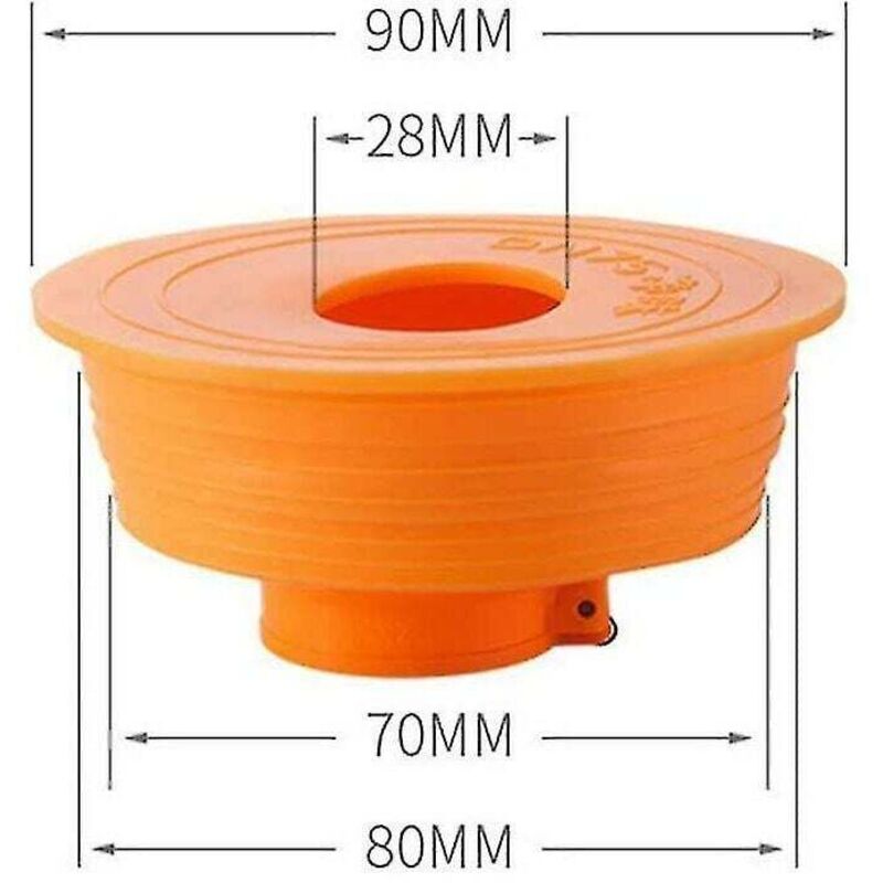 Silikon-bodensiphon 75 Mm – Geruchsneutralisierend – Doppelfunktion: Ablauf Und Verschluss – Verstellbarer Durchmesser – Schnelle Installation