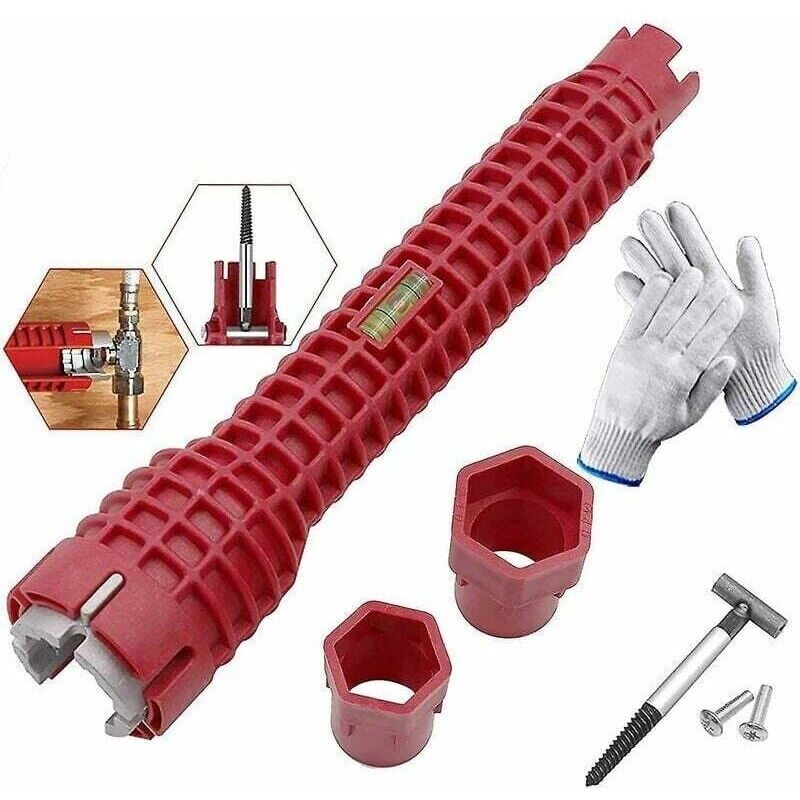 8-in-1 Sanitär-set – Leichtes Kunststoffmaterial – Einfacher Zugang Zu Wasserleitungen – Werkzeug Für Armatureninstallateure