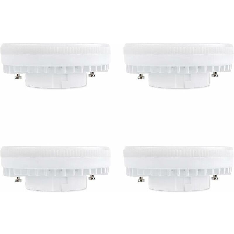 Gx53 Led-glühbirne 9w. Kaltweiß 6000k. 120°. Entsprechend Gx53 Cfl-lampe 15w-18w. 900lm. Nicht Dimmbar. Einbau-led-spot Für Küchenschränke/decke/schrank. 4er-pack
