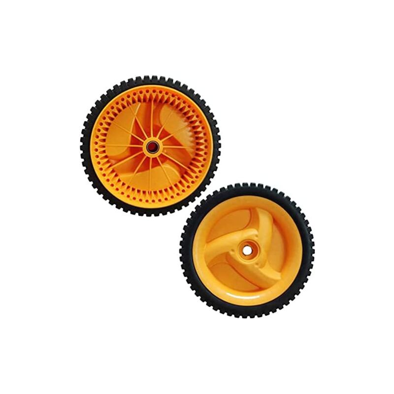 Antriebsradpaar 195 Mm – 53 Zähne Für Rasenmäher – Verbesserte Traktion Auf Verschiedenen Geländen – Langlebiger Gummi