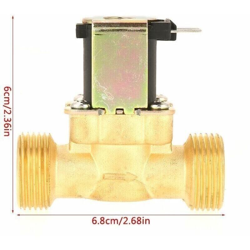 12v-gasmagnetventil G3/4, Normal Geschlossen – Rostbeständiges Messing – Durchfluss 32l/min – Temperatur 0-40℃ - Dc12v