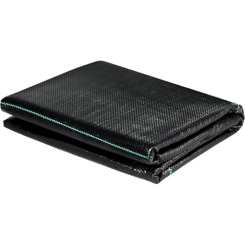 90 G/m². Unkrautvlies. Geotextil. Unkrautschutzmatte Für Den Garten. Schwarze Landwirtschaftliche Plane. Wurzelhemmer. Unkrautkontrolle. Wasserdurchlässige Plane