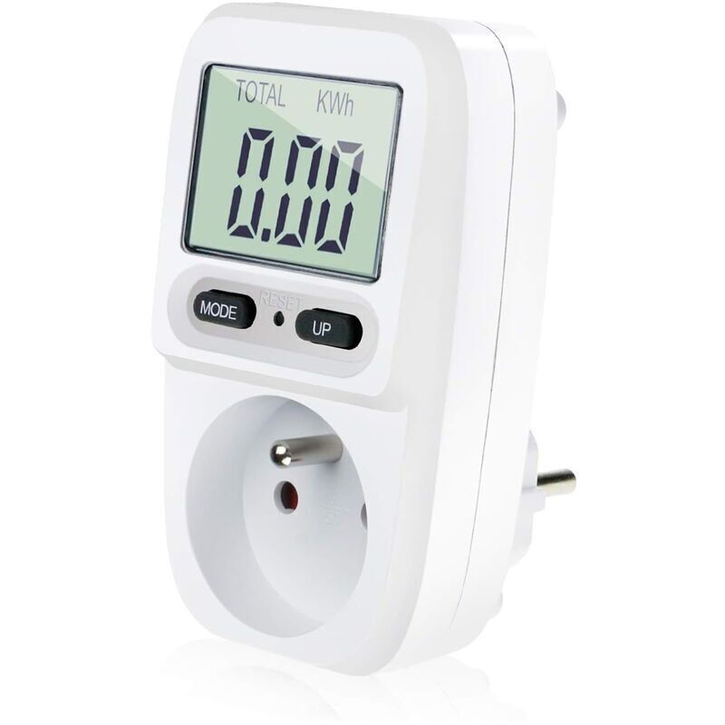 Steckdosen-wattmeter, Energiemessgerät. Stromverbrauchsmesser Mit Lcd-display. Maximale Leistung 3680w