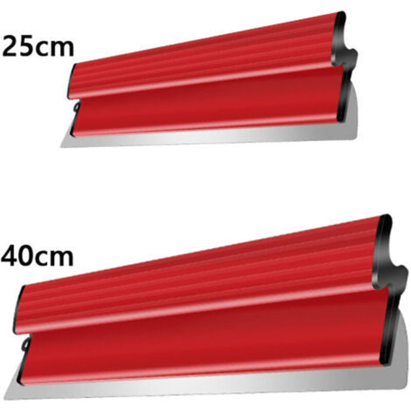 2-teiliges Glättmesser 25 Cm Und 40 Cm – Flexible Klinge Aus Edelstahl – Zum Glätten Von Beton Und Wänden – Kompatibel Mit Langen Griffen