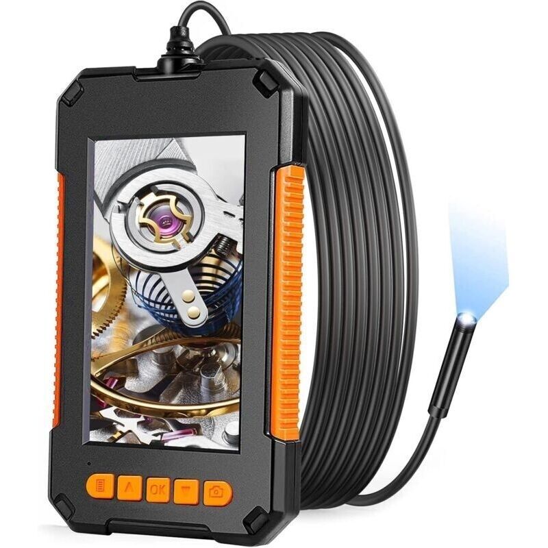 Industrielle Endoskop. Inspektionskamera Endoskop. Digitales Endoskop Mit Doppelobjektiv 1080p Hd. 4,3-zoll-lcd-bildschirm. Wasserdicht Ip67 (10m)
