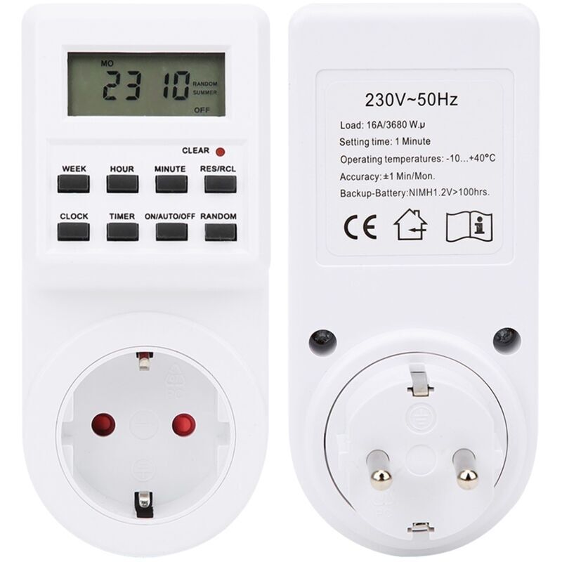 Elektrischer Zeitschalter Steckdose Mit Lcd-anzeige Tm03