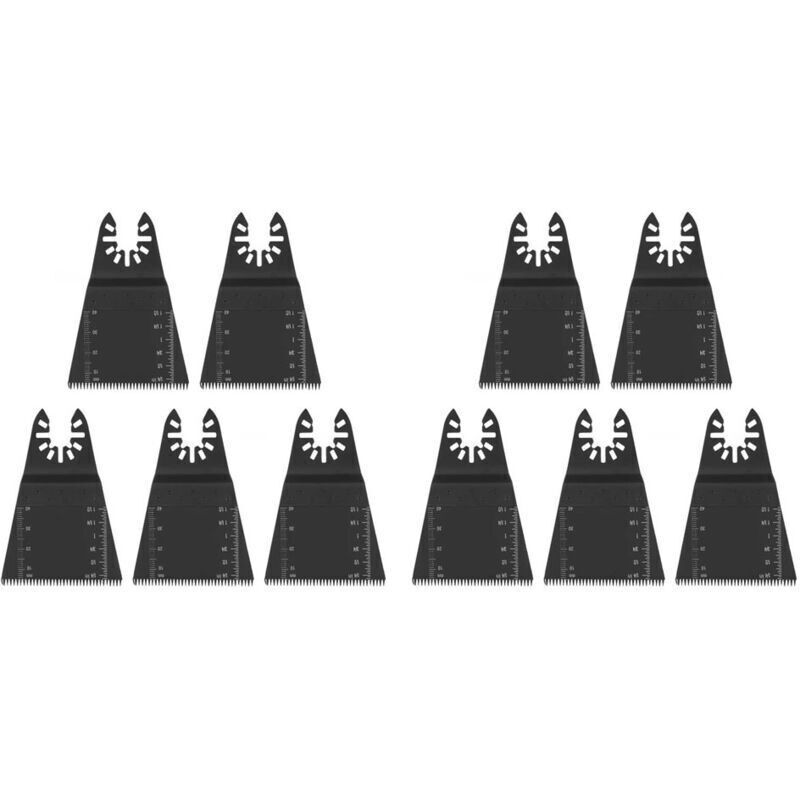 Oszillierende Werkzeugklingen. 10 X 65 Mm Oszillierende Multitool-sägeblätter, Universelles Schnellwechsel-set Für Metall, Holz Und Kunststoff