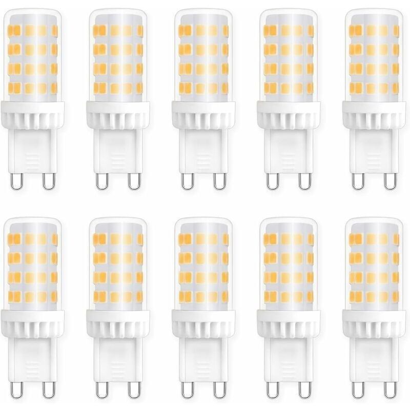 Led-g9-glühbirnen 5w. Ersatz Für 40w 50w Halogen, Neutrales Weiß 4000k, 450lm. Ac 220v. Standard-g9-sockel. Energieeffizient. Für Deckenbeleuchtung, Küche, Schlafzimmer, Wohnzimmer. 10er-pack