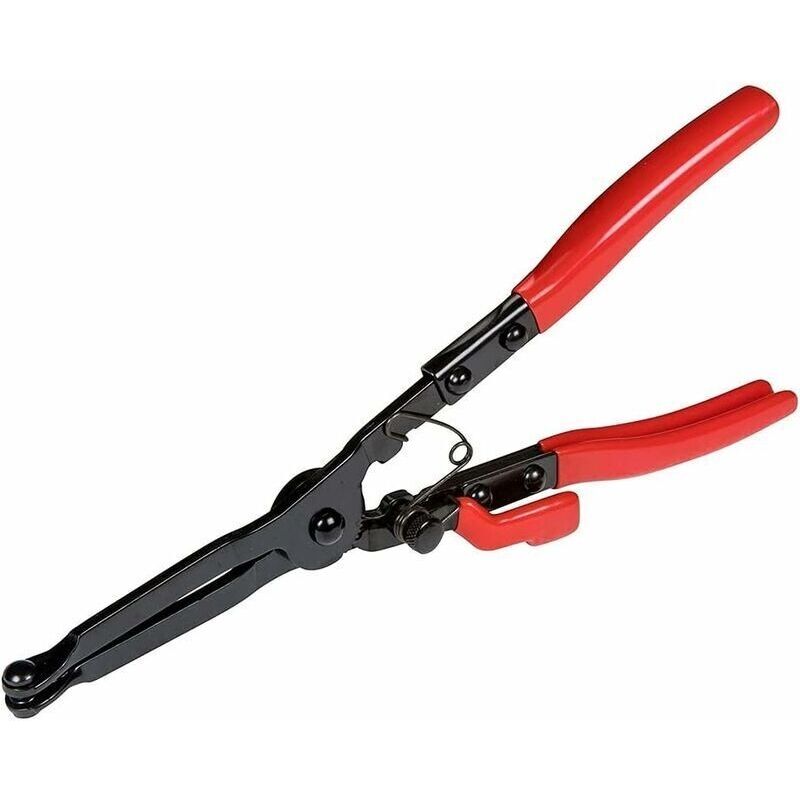 Auspuffklemmenzange 310 Mm – Öffnungsweite 37 Mm – Stahl 50 Mit Vinylgriff – Selbsthemmender Mechanismus