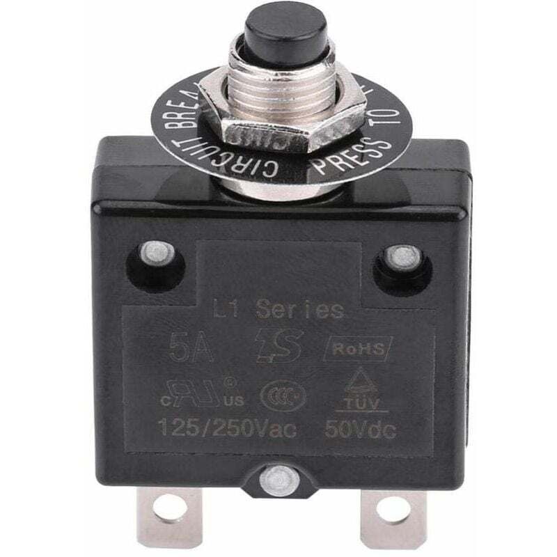 20a Leistungsschalter, Optional Mit Thermischem Rückstell-schutzschalter. 125-250v Ac, 50v Dc. Drucktasten-leistungsschalter Zum Schutz Vor Stromüberlastung.