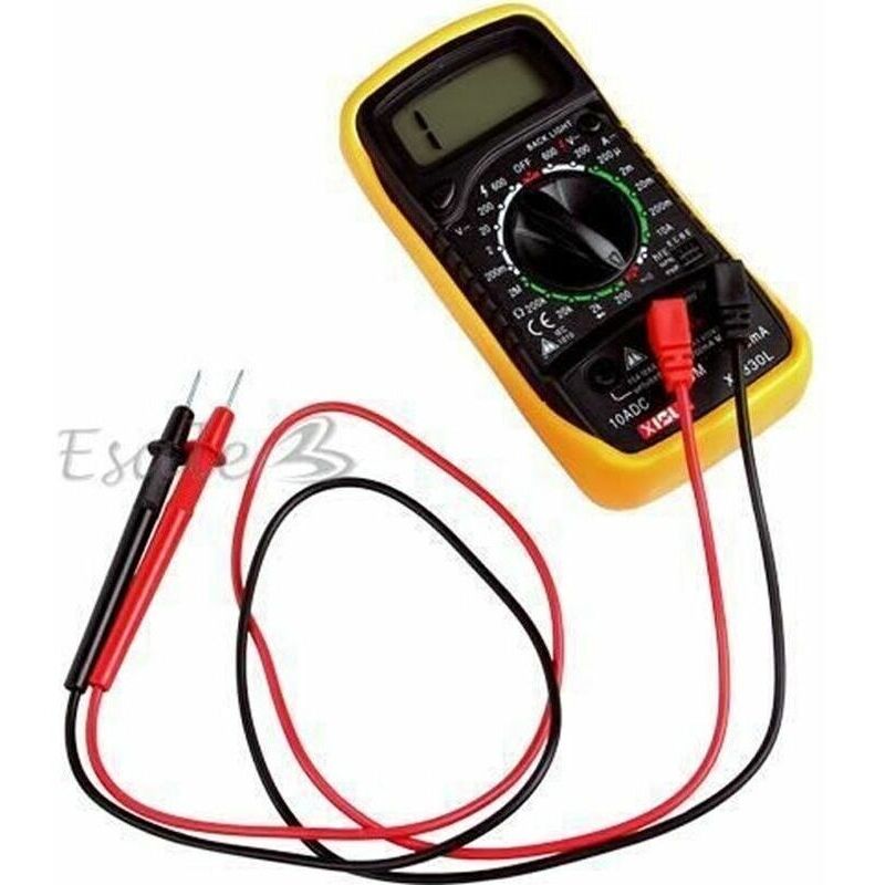 Digitales Ac-dc-multimeter – Spannung 600v, Strom 10a, Widerstand 2mω – Hintergrundbeleuchtung, Überlastschutz – Für Professionellen Einsatz