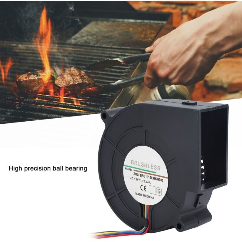 12v 2,94a Dc-turbinen-gebläse Für Camping-, Picknick- Und Heizgeräte Sowie Grill