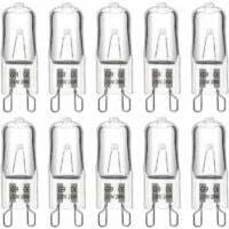 Halogenlampe G9 28w 230v, 370lm 2700k Warmweiß Dimmbar. G9 Kapsellampen. Für Kronleuchter, Landschaftsbeleuchtung, Wandleuchten, Schrankbeleuchtung. 10er Pack