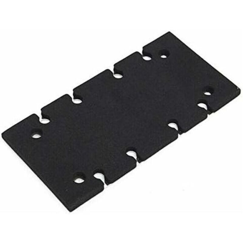 Grundplatte Für Makita Schleifer Bo3700 Bo3710 Bo3711 – Aluminium Und Schwamm – Länge 183 Mm, Breite 90 Mm, Dicke 7 Mm