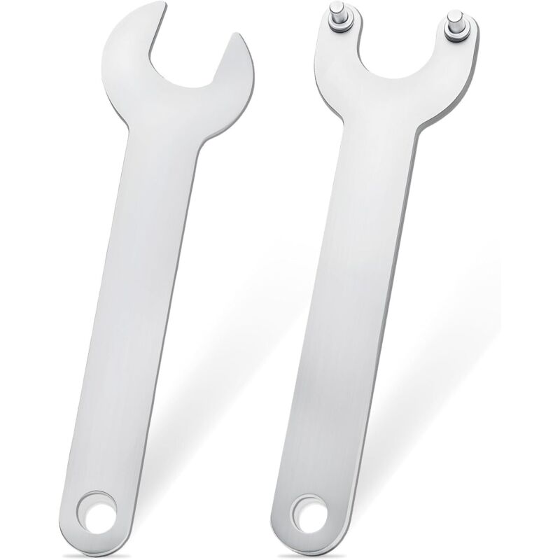 2 Stück, Schlüssel Für Winkelschleifer, Für 125er Winkelschleifer, Der Obere Schlüssel Ist 14,5 Cm Lang, Der Untere Schlüssel Ist 14 Cm Lang