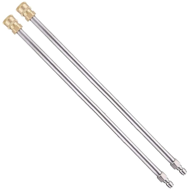 Verlängerungslanze Für Hochdruckreiniger, 38 Cm Verlängerung Für Hochdruckreiniger, Schnellanschluss 1/4 Zoll, 4000 Psi, 2 Stück