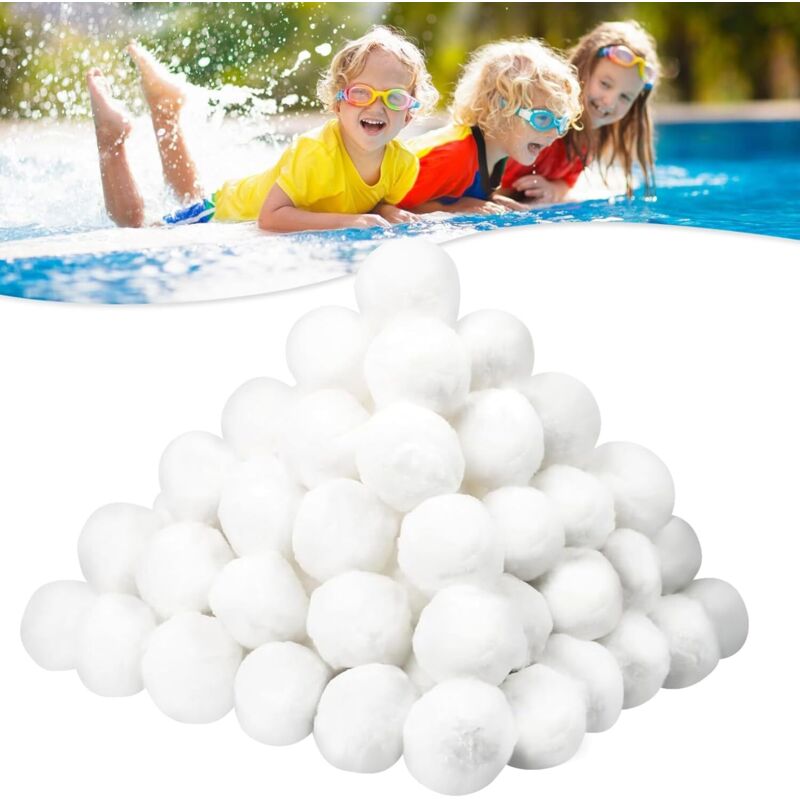 Filterbälle Für Schwimmbad 1500g, Filterbälle Für Sandfiltersysteme, Schwimmbadzubehör, Poolreiniger, Aquarium-sandfilter, Extra Langlebige Filterbälle
