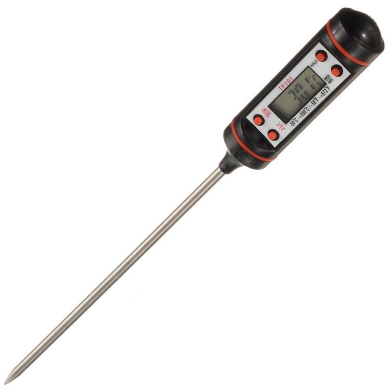 Digitales Küchenthermometer Mit Sonde – Ideal Für Fleisch, Wein, Marmelade Und Andere Lebensmittel