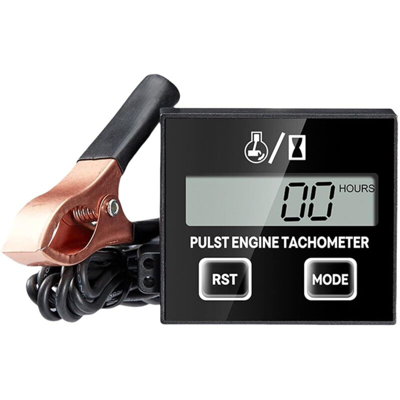 Digitaler Drehzahlmesser, 2-takt-drehzahlmesser, Induktiver Drehzahlmesser, Kleiner Motordrehzahlmesser Für Motorrad, Schneefräse, Motocross, Rasenmäher