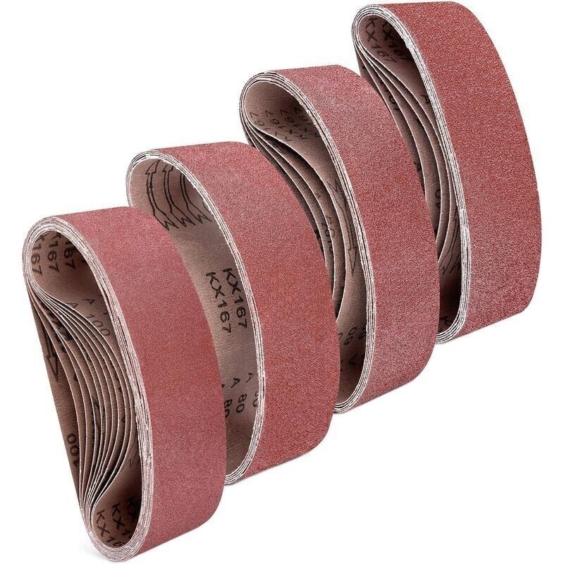 25er Pack Schleifpapier, Abrasiv Für Mechanische Oder Elektrische Schleifer, Schleifblätter Mit Körnung P40/60/80/100, 7,5 X 53,3 Cm