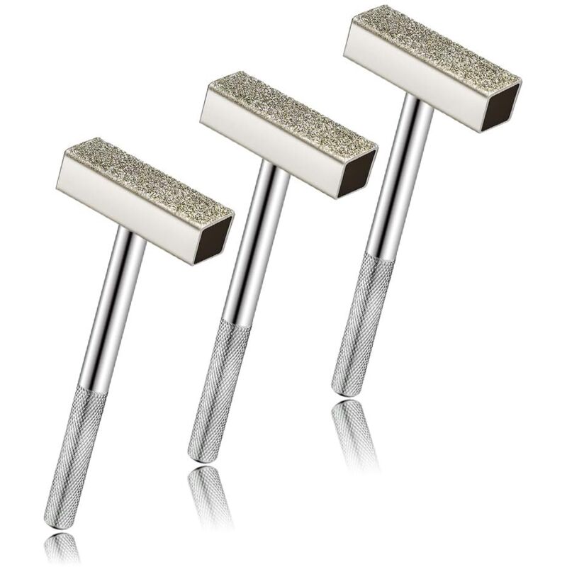 3 Stück Abrichtwerkzeuge, Diamant-abrichtrichter Für Schleifscheiben, Tischschleifmaschine Zum Entgraten Von Schleifscheiben, Silber