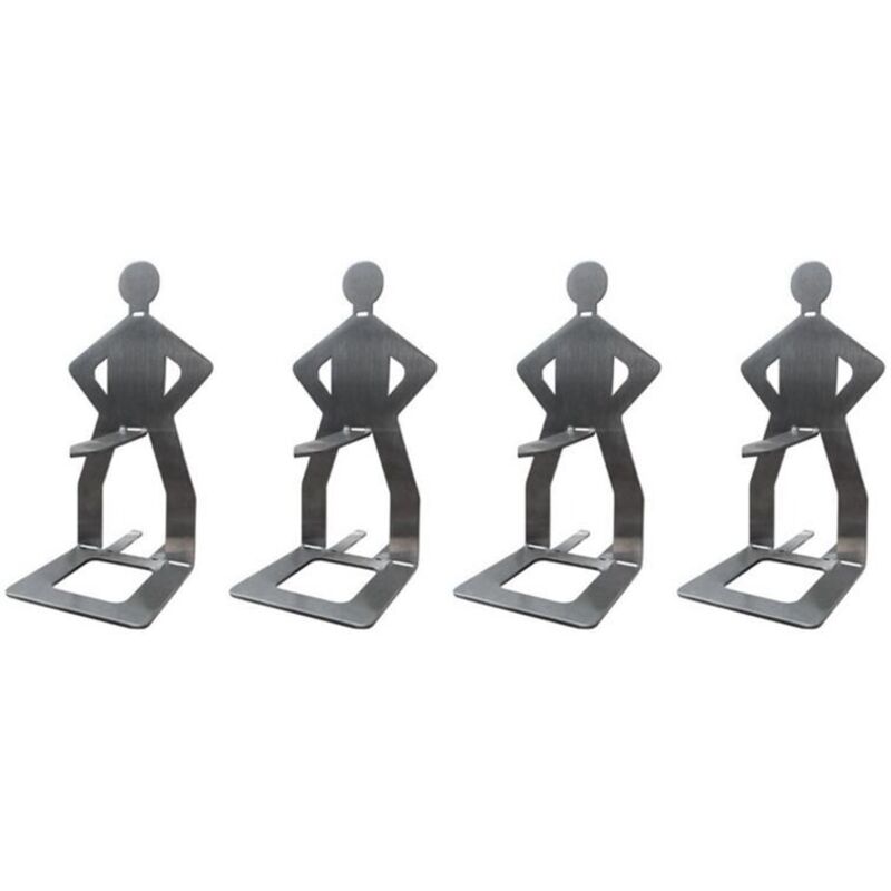 4 Stück Tragbare Edelstahl-wursthalter Für Grill, 20,5x7,5 Cm