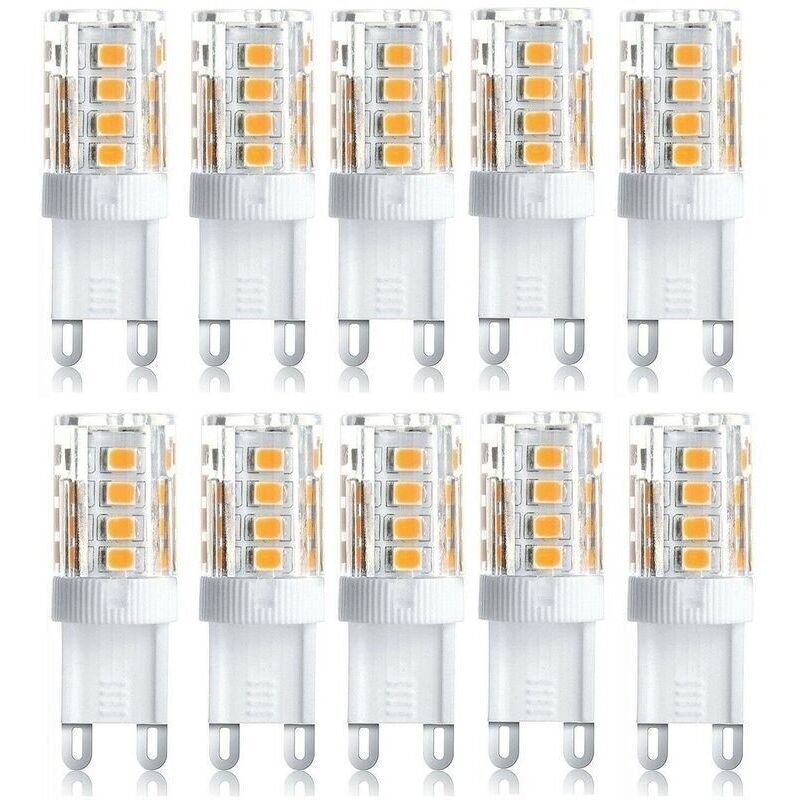 10er-pack Led-strahler. Dekorative Led-beleuchtung. G9 Led-glühbirne. 5 W Warmweiß/kaltweiß. Energiesparende Led-lampen. Ersatz Für Halogenlampen. Ac 230 V, Nicht Dimmbar