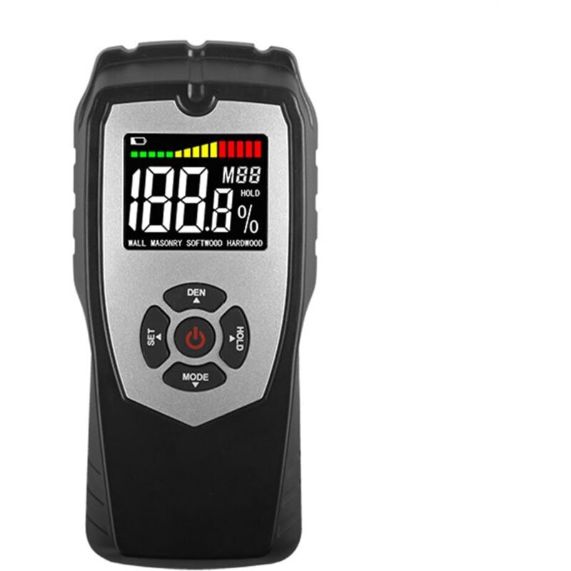Stiftloser Digitaler Feuchtigkeitsmesser, Schimmeldetektor, Tragbarer Lcd-bildschirm Für Wände, Trockenbau, Holz Und Baumaterialien, Feuchtigkeitsinspektion