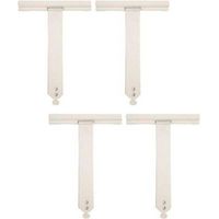 Satz Von 4 Flexiblen Clip-befestigungen - Feder Für Die Befestigung Der Abdeckung - Verriegelungsbefestigung Für Abdeckung - Poliertes Aluminiumprofil Aus Stahl, Hakenbefestigung Für Elektrische Und M