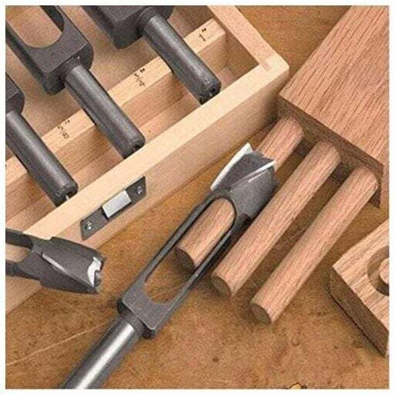 Fräser Für Oberfräse 1/2'' – Hartstahl Mit Hohem Kohlenstoffgehalt – Länge 140 Mm – Für Holzstopfen Aus Weich- Und Hartholz - 8 Mm