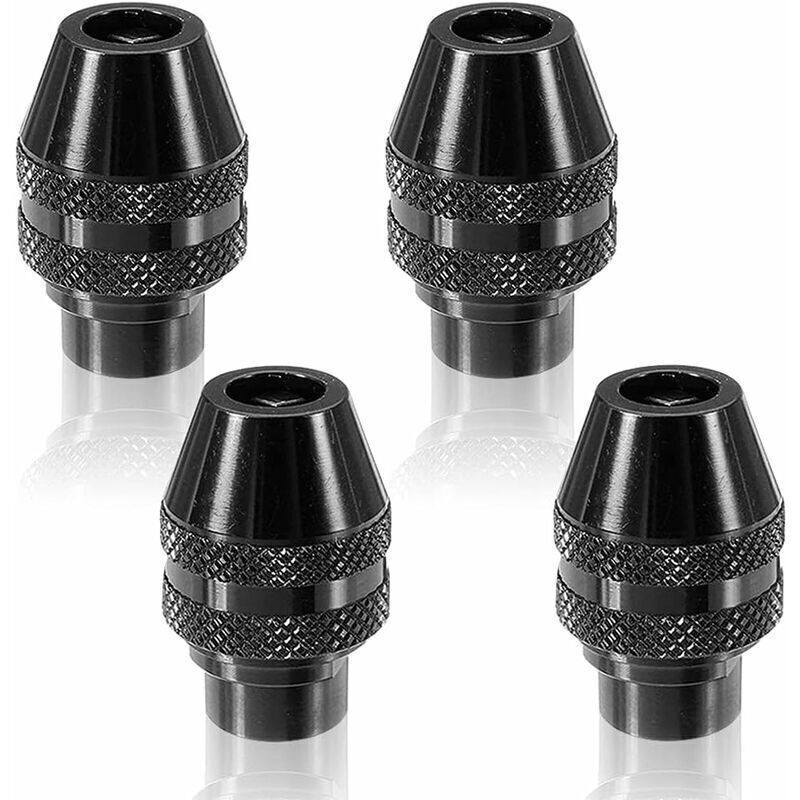 Mandrinschlüssellos. 4 Stück Mini-spannfutter Mit Schnellwechsel, Schlüsselloses Mehrfach-schnellwechsel-spannfutter Für Dremel-rotationswerkzeuge, Zubehör 0,4-3,2 Mm