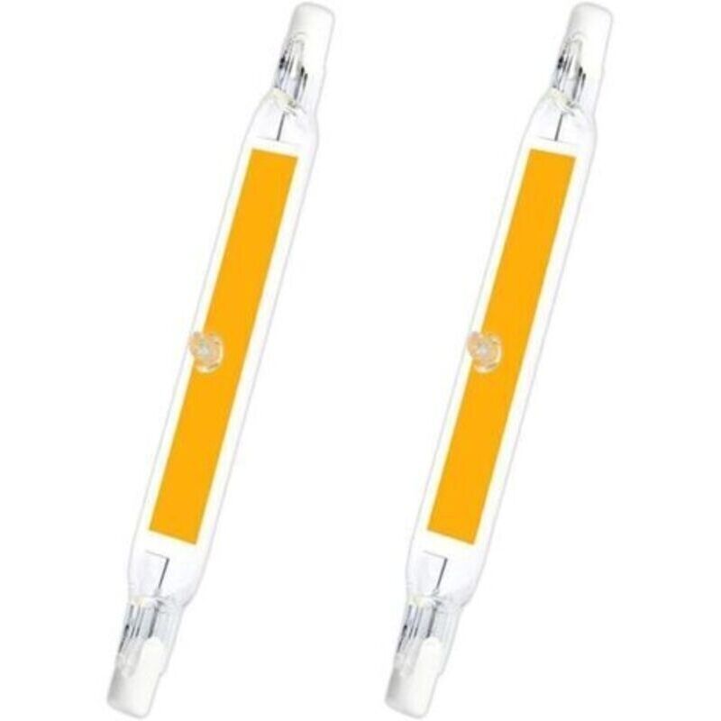R7s 78mm Led 5w Warmweiß 3000k. 500lm. R7s J78 Cob Led Linear, Ersetzt 40w 50w Halogen-stiftlampe. Schlanke R7s Led 78mm Glühbirne Für Mini-projektor/wandleuchte. Nicht Dimmbar. 2er-pack [energieklass